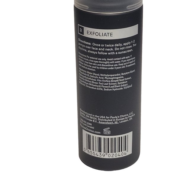 Paula’s Choice Skin Perfecting 2% BHA Gel Exfoliant Full Size 3.3 fl.oz. New - Picture 9 of 11